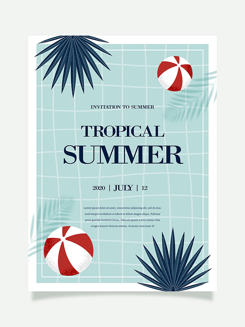 여름 트로피컬 포스터 06