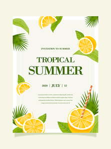 여름 트로피컬 포스터 09