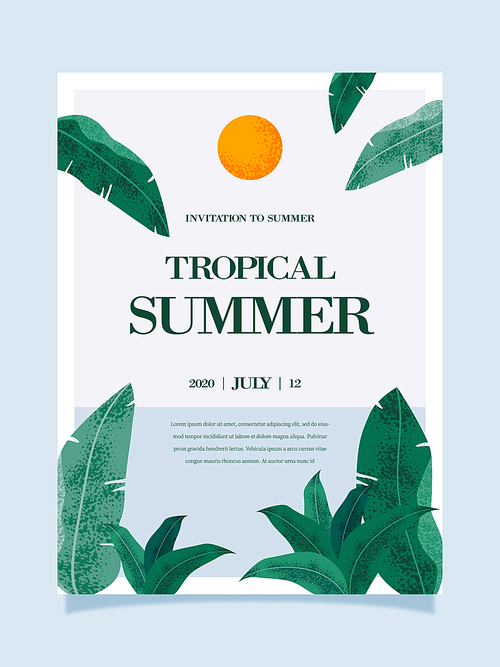 여름 트로피컬 포스터 10