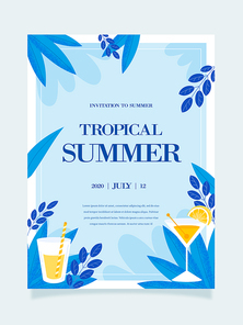 여름 트로피컬 포스터 01