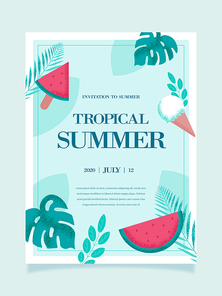 여름 트로피컬 포스터 02