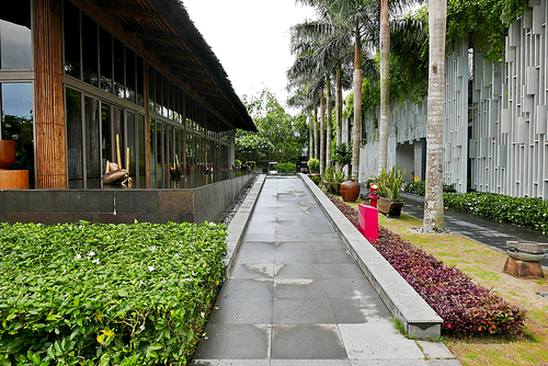 해외 유명 휴양 리조트의 깔끔하고 세련된 정원