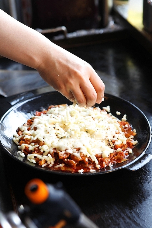 치즈 곱창 볶음