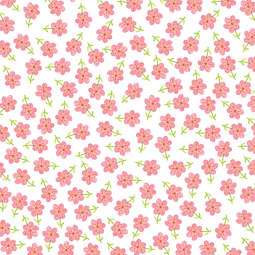 분홍색 꽃 패턴 일러스트