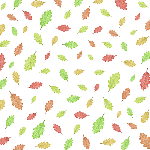 가을 패턴 - 여러색으로 물든 나뭇잎