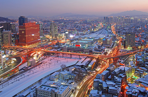 서울역앞 야경