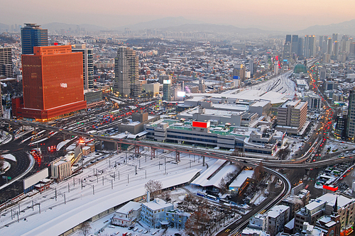 서울역 겨울풍경