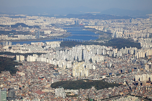 서울 동작구 항공사진