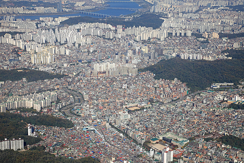 서울 관악구 항공사진