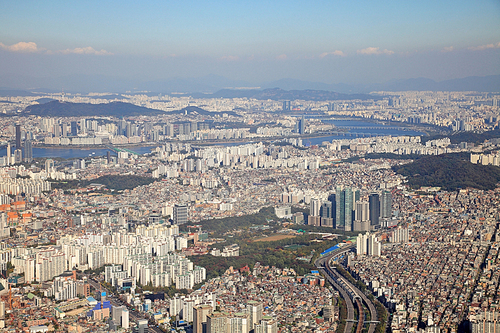서울 동작구 항공사진
