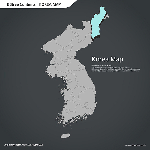 Korea map 10