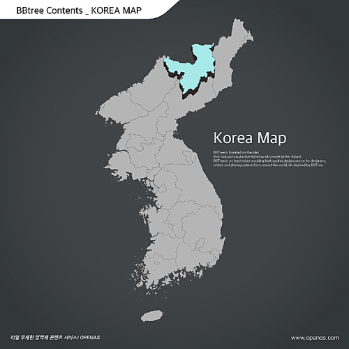 Korea map 11