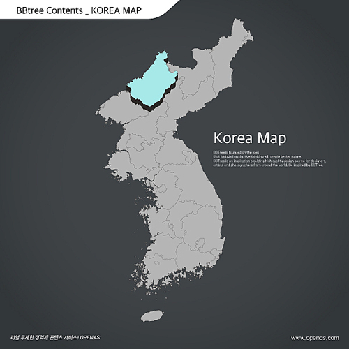 Korea map 12