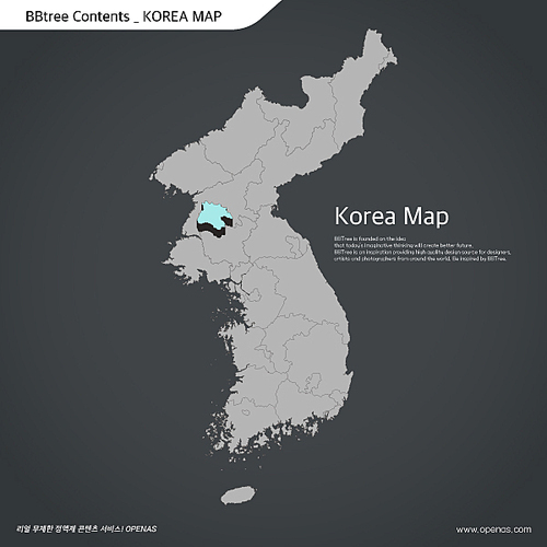 Korea map 16