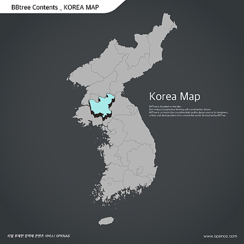 Korea map 19