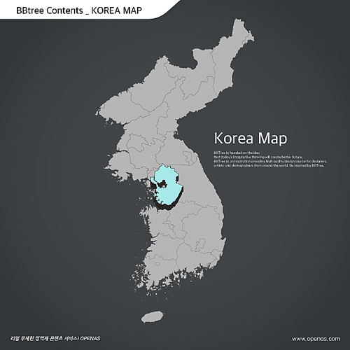 Korea map 20