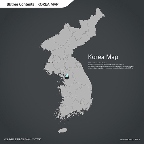 Korea map 21