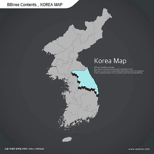 Korea map 22