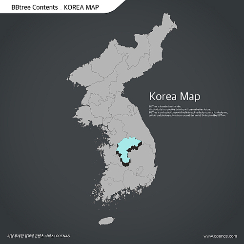 Korea map 23