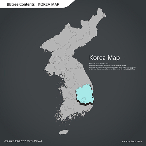Korea map 25