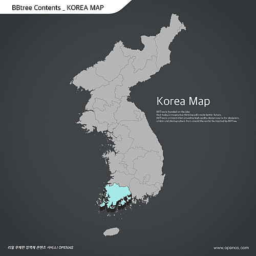 Korea map 27