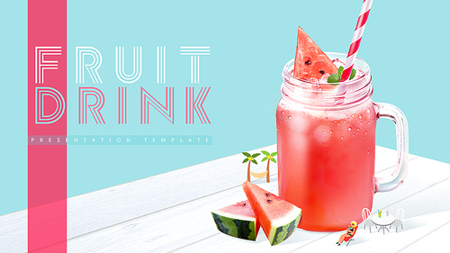 Fruit Drink (과일주스) 배경 디자인