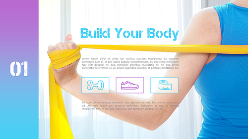 건강한 몸만들기 PPT 표지 (Build Your Body)