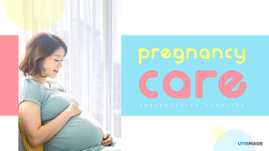 임산부 관리 (가족, 생활) PPT 배경템플릿
