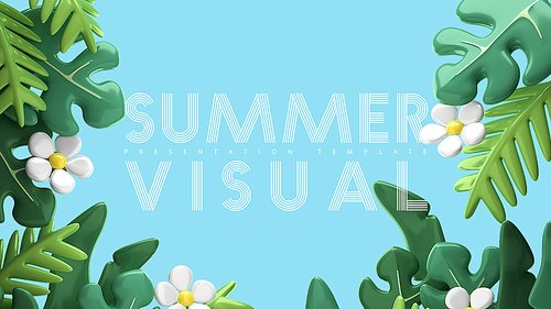 Summer Visual (여름) PPT 표지