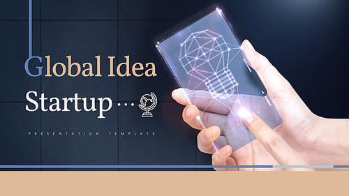 Global Idea Startup (비즈니스) 피피티 템플릿