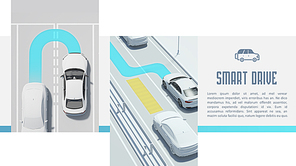Smart Drive (자동차, 기술) 피피티 템플릿