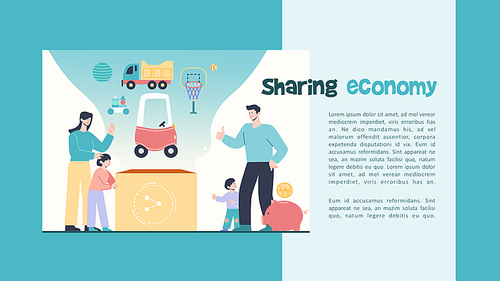 공유 경제 (Sharing Economy) 피피티 템플릿