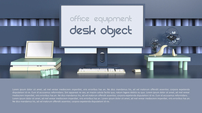 Desk Object PPT 배경템플릿
