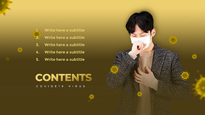 코로나 바이러스 바로 알기 (Covid 19) PPT 배경템플릿