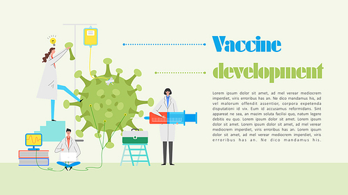 백신 개발 (과학, 의학) PPT 템플릿