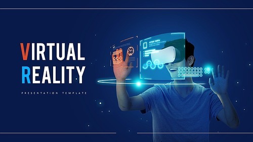 VR 가상현실 (첨단) PPT 배경템플릿