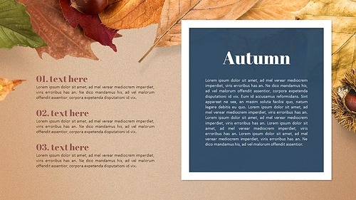 가을 낙엽 (계절) Powerpoint 배경