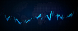 stock graph chart vector image illustration