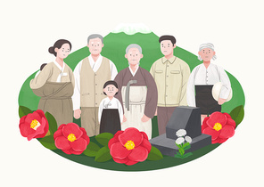 법정기념일_4.3희생자추념일 일러스트