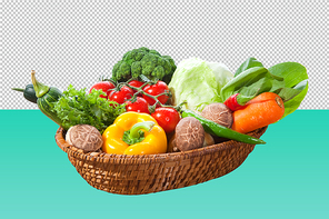 야채 바구니 PNG