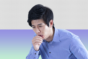 감기 걸린 남성 PNG