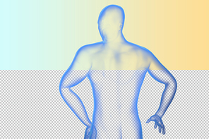 인체 3D 그래픽 누끼 PNG