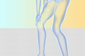 인체 3D 그래픽 누끼 PNG