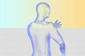 인체 3D 그래픽 누끼 PNG
