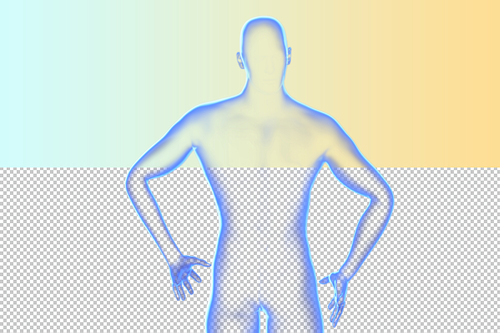 인체 3D 그래픽 누끼 PNG