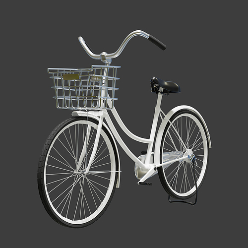이동수단_자전거 3D 그래픽 이미지