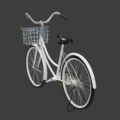 이동수단_자전거 3D 그래픽 이미지
