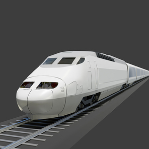 이동수단_고속열차 3D 그래픽 이미지