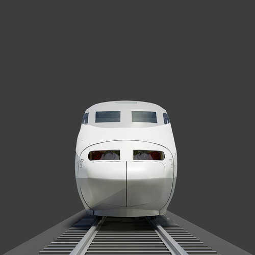 이동수단_고속열차 3D 그래픽 이미지