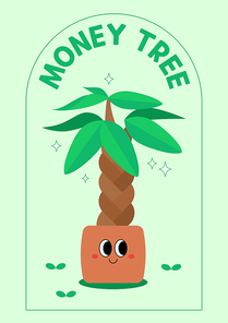 돈나무 반려식물 캐릭터